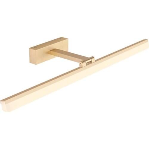 Golden Bathroom Mirror Front Light Moisture-proof Mirror Cabinet Lamp Bedroom Cosmestic Lighting 9W 40CM