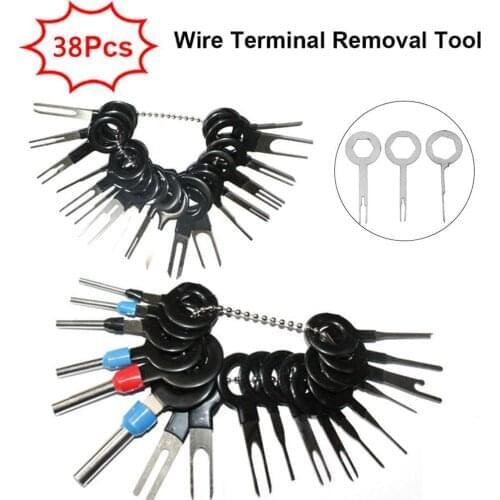 38PCS Wire Terminal Removal Tool Harness Connection Needle Picking Tool Car Electrical Wiring Crimp Connector Pin Extractor Kit