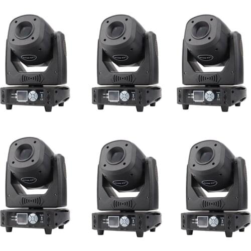 6pcs LED 100W Beam Spot Light DMX512 Moving Head Light Professional DJ Disco Bar Light Party Show Stage Light LED patten Lights