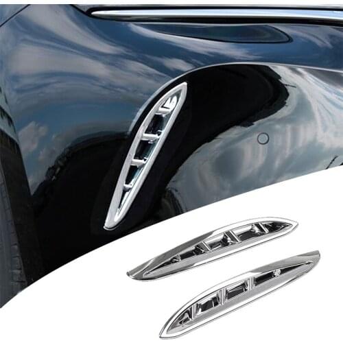 Car Chrome Front Grille Air Outlet Cover Decoration for Toyota Harrier Venza XU80 2020 2021