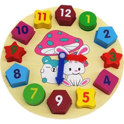 Montessori Early Educational Color Sorting Clock Play Toys for Toddlers Baby