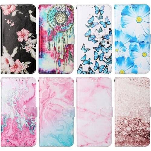 Marble Butterfly Flower Case For Samsung Galaxy S30 S21 Ultra S20 Plus FE A02S A12 A21S A32 A42 A52 A72 A50 A51 A70 A71 P01G