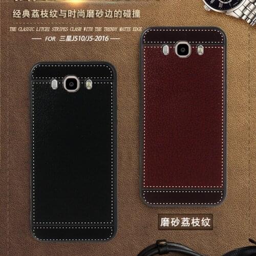For Samsung J5 2016 Case J510F J510FN 5.2" Black Red Blue Pink Brown 5 Style Phone Soft Silicone Samsung Galaxy J5 2016 Cover