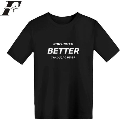 Now United-better Album Kids T Shirt Cotton Short Sleeve Tshirt Lyrics Boy Girl Kpop 2020 T Shirt Tops Print Casual Full Summer