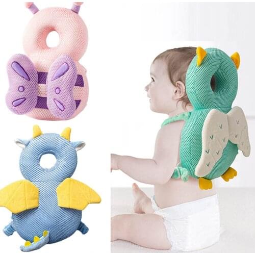 Baby Head Protection Pillow Cartoon Anti-fall Pillow Soft Cute Wings Nursing Drop Resistance Cushion Baby Protect Cushion Safe