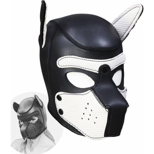 Erotic Headgear SM Bondage Toys of Latex Puppy Play Head Mask Hoods for Men Women Fetish Adults Games Sex Products