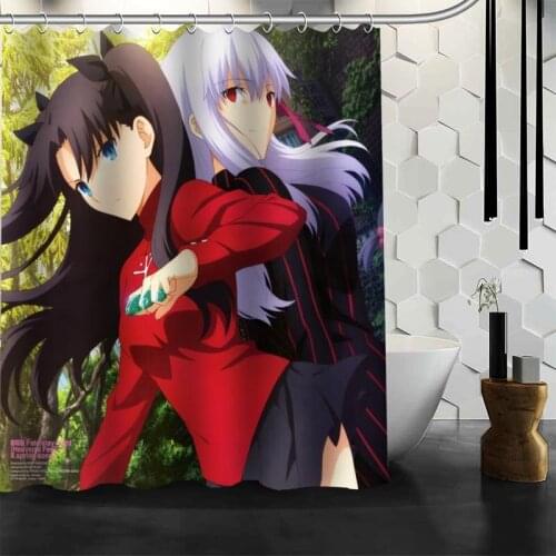 Best Sell Fate Stay Night Shower Curtain Polyester Fabric Printing Bathroom Curtain Waterproof Bathroom Products With Hook