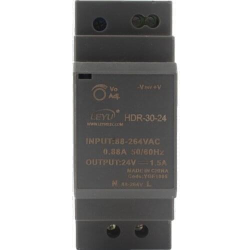 30w 12v dc din rail power supply for led driver HDR-30-12