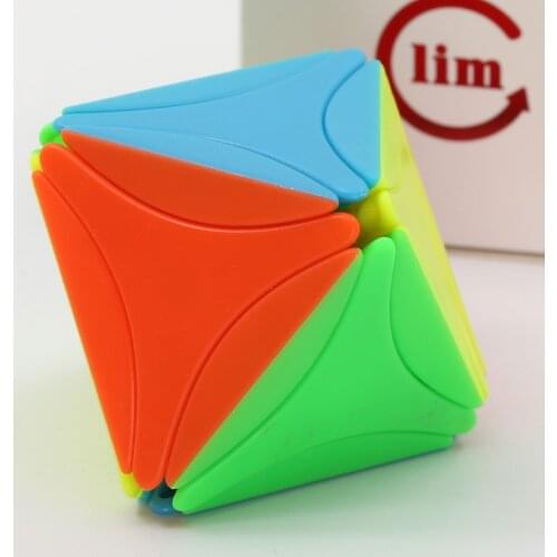Magic Cube Puzzle fs LimCube Octahedron v2 Diamond Shape Octahedral Stickerless Eight Faces Cube Professional Educational Toys
