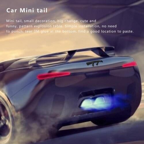 Mini 17cm Car Racing Modified Rear Wing Carbon Fiber Wing Accessories Tail Decoration for Universal Cars