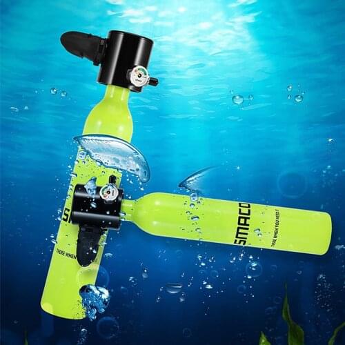 Mini Scuba Diving Tank Equipment Dive Cylinder 0.5 Litre Capacity with Refillable Design Underwater Breathing Oxygen Cylinder