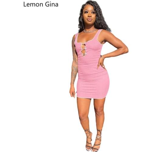 Lemon Gina Fashion Splicing Pit Trim Sports Leisure 4 Color Dress