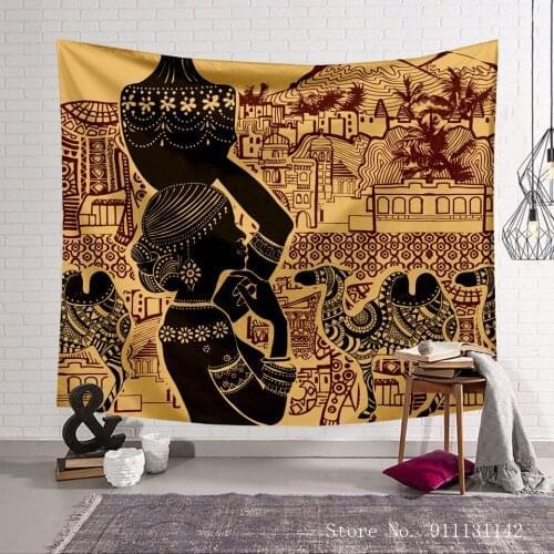 Fashion Egyptian Figures Tapestry Wall Hanging 3D Retro Printing Living Room Bedroom Art Decorative Background Tapestries