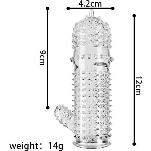 Nozzle on Penis Dick Extensions condom Penis Sleeve Male Enlargement for Men Delay Spray Massager Cock Ring Cover Adult Sex Toys