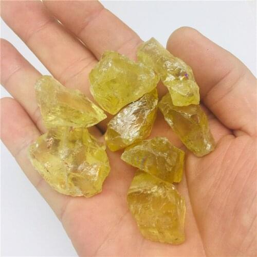 Natural yellow Quartz Raw Crystal citrine Rough Specimen Healing crystal love natural stones and minerals fish tank stone