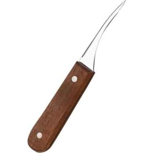 New 50pcs/lot Shrimp Deveiner Tool Cleaner Knife Stainless Steel with Wooden Slip Handle for Prawn Shelling Line Kitchen Tools