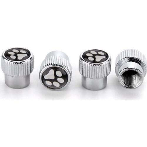 New Style Round Cap Car Wheel Tires Valves Tyre Stem Air Caps Airtight For Renault Logan Fluence Duster Scenic Footprint Emblems