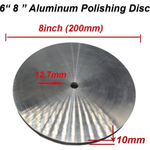 6 Inch,8 Inch Aluminum Polishing Disc Flat Abrasive Wheel For Gemstone Grinding Machine Gem Faceting Sand Paper Gasket