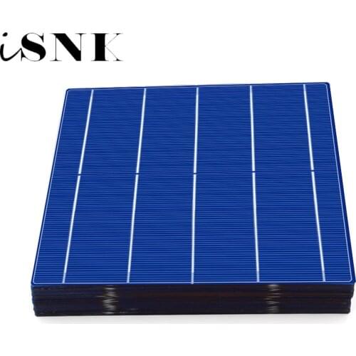 10/50/80/100pcs 4.79 W 156 x 156 MM Poly Solar Cells 6x6 Grade A polycrystalline PV DIY Photovoltaic Sunpower C60 Solar Panel