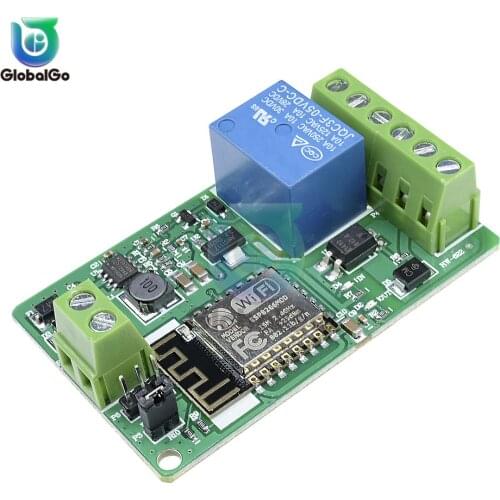 DC 12V 7-24V ESP8266 ESP-12F Wireless Wifi Module Relay Module ESP12F 802.11b/g/n 2.4GHz