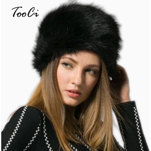 Spring Winter Fashion Womens Hats Lady Fluff Cap Soft Warm Faux Fur Beanies Ear Protect Cute Casual Hat Headgear Headdress