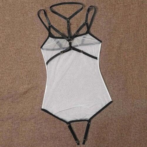 Sexy Halter Neck Bodysuit One-Piece Womens Underwear Sexy Lingerie Sexy Lenceria Sensual Woman Erotic Costumes Porno Lingerie