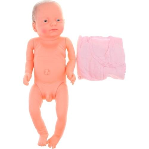 52cm High Simulation Baby Boy Doll Vinyl Infant Boy Doll Dress In Clothes Model for Early EducationActivity Center #C