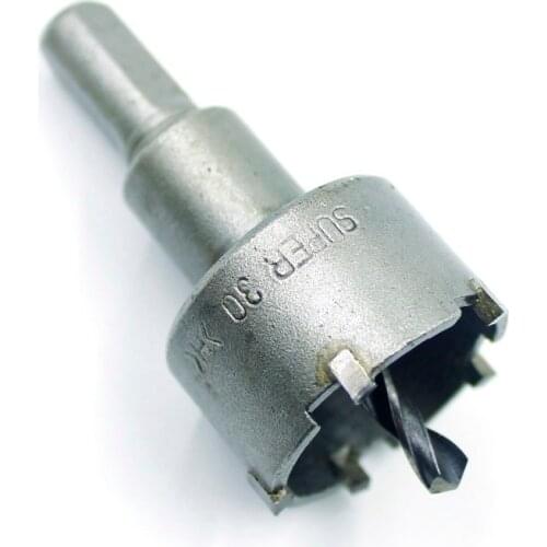 Core Drill Bit 1pc 30mm Hole Saw Metal Drilling Brocas Hard Alloy Straight Shank Drill Bits for Wood Metal Cutting Power Tools