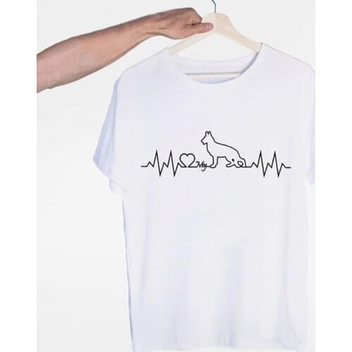 Lus Los 2020 Funny T Shirt Women Harajuku Cute French Bulldog German Shepherd T-shirt Pit Bull Tshirt Top Female