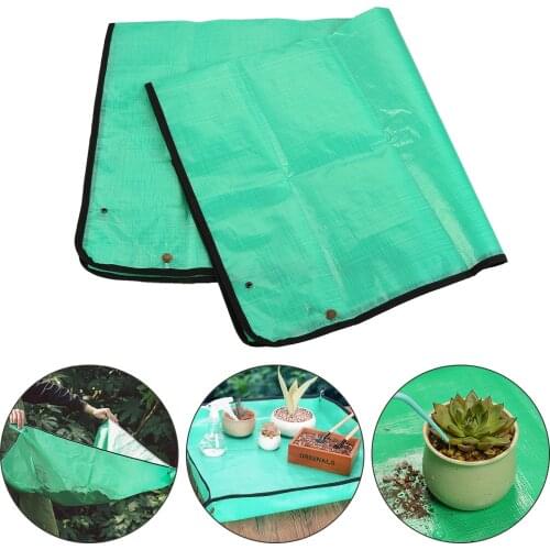 1Pc Garden Planting Mat PE Gardening Mat Green Gardening Pad Plant Balcony Super Light Reusable Waterproof Flower Mat 100x100cm