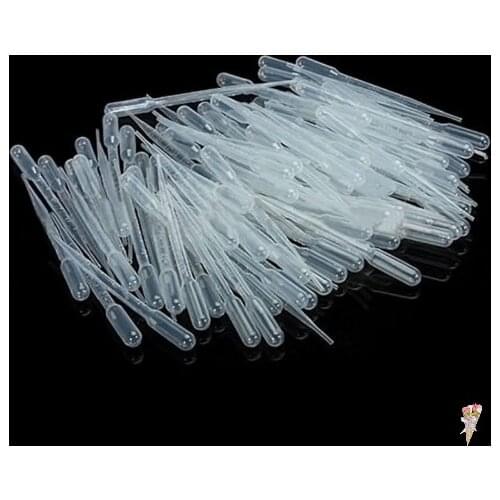 10Pcs 3ML Laboratory Tools Pipettes Plastic Disposable Graduated Pasteur Pipette Dropper Polyethylene Makeup Tools