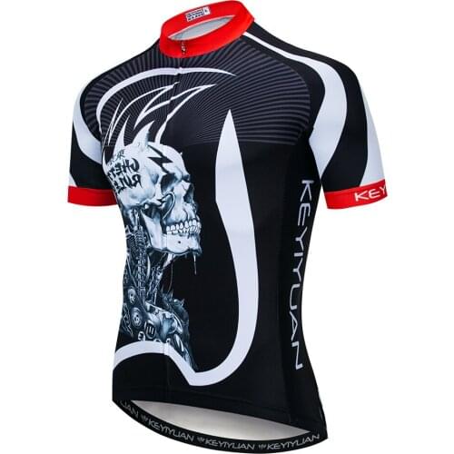 2021 KEYIYUAN Summer Bicycle Clothes Men‘s Cycling Jersey Camiseta MTB Reflective Clothing Bike Equipment