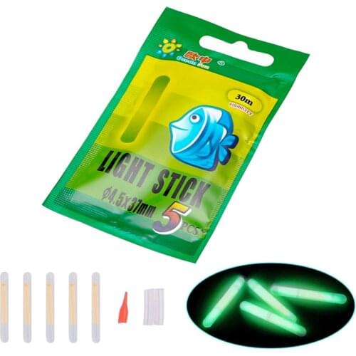 5/10 PCS Fishing Float Light Stick Fluorescent Lightstick Night Float Rod Light Dark Glow Stick Fishing Tackle Tool Accessories