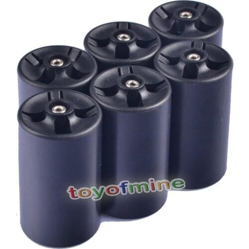 6x AA To D Size Battery Converter Holder Adapter Adaptor Case Switcher