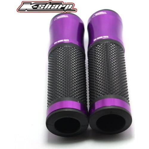 9 color CNC Motorcycle Aluminum Rubber Gel Hand Grips 7/8" Handle Bar Sports Bikes for GSX650F GSF650 BANDIT GSX1250 F/SA/ABS