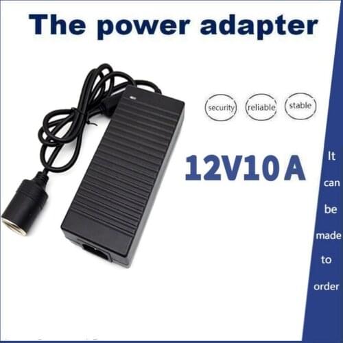 AC adapter, DC 220 V to 12V 2A 5A 8A power adapter, automobile cigarette lighter 220 V 12V cigarette lighter with EU plug SUSWE