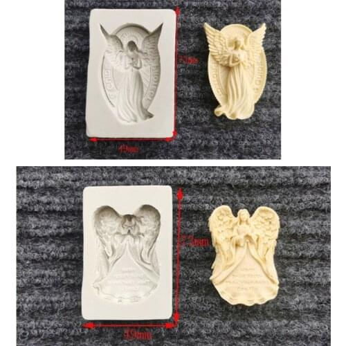 Angel Epoxy Resin Silicone Mold Angel Emboss Silicone Mold Angel Cake Decor Mold GXMA