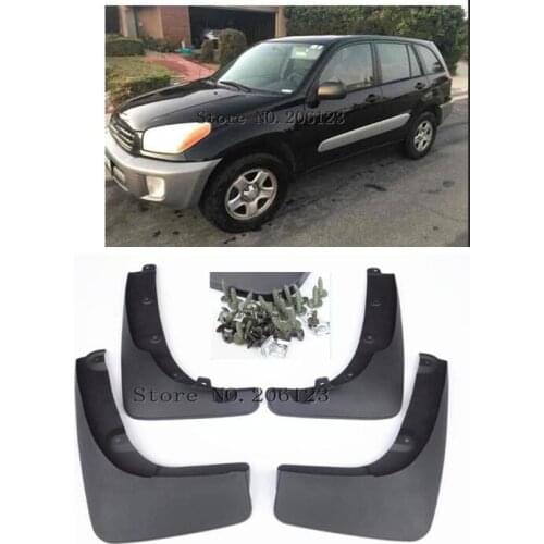 Car Splash Guards Mud Flaps Guards fit 2000-2005 For Toyota RAV4 fender 4pcs/set