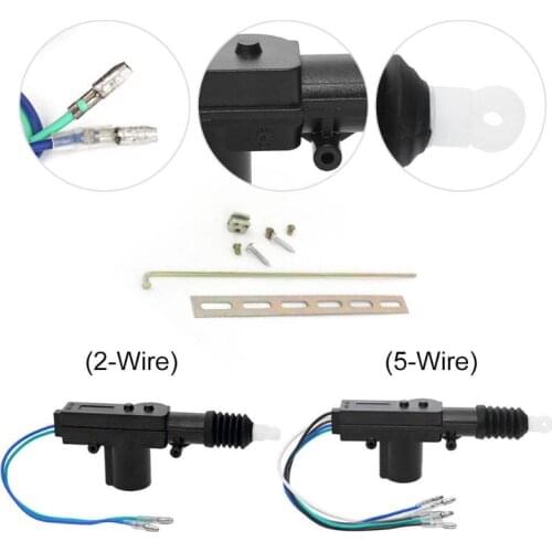 VODOOL Car Central Door Lock Actuator Motor 12V Car Auto Locking System Actuator Single Gun Type Central Door Lock Motor Kit