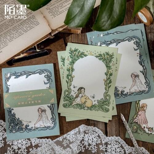 Elfs Afternoon Garden Series Memo Pad Cute Sticky Note Vintage To Do List Sticky Note Book A6 Stationery Stick Scrapbooking