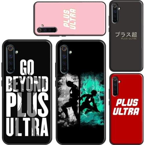 Plus Ultra My Hero Academia Case For OnePlus 9 8 Pro Nord 7T 8T 9R Cover For Realme C3 C21 C11 C15 GT Neo 6 7 8 Q3 Pro