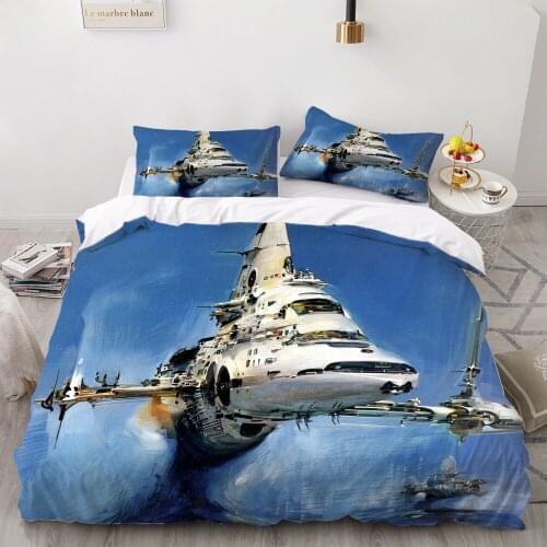 Alien Duvet Cover 3D Cotton Duvet Cover King Size Queen Size Quilt Cover Set Bedclothes Comforter Single Double Bedding Sets