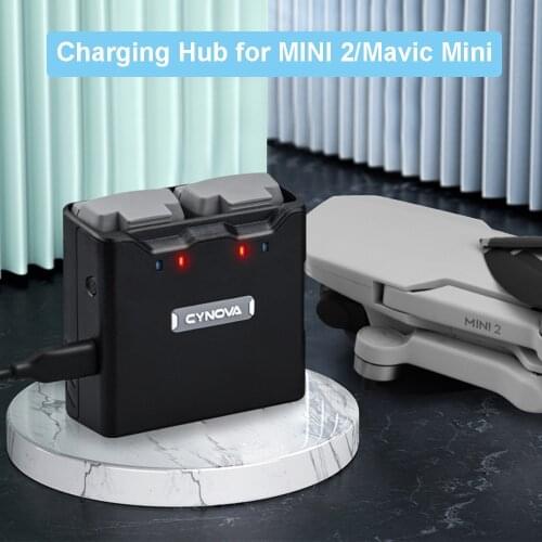 CYNOVA Charging Hub for DJI MINI 2/MAVIC MINI Two-Way Charging Hub Battery for DJI Mavic Mini/Mini 2 Charger Drone Accessory
