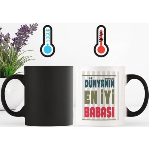 Fathers Day Custom World 'S Best Father Magic Mug Cup-1