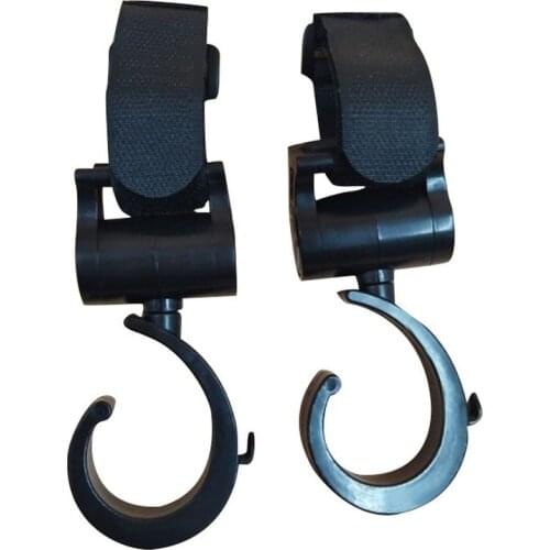 2pcs/ Baby Hanger Baby Bag Stroller Hooks Pram Rotate 360 Degree Cart Hook Accessories