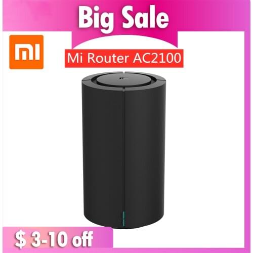 Xiaomi Router Dual Frequency WiFi AC2100 128MB 2.4GHz 5GHz 360° Coverage Dual Core CPU Remote APP Control For Mihome