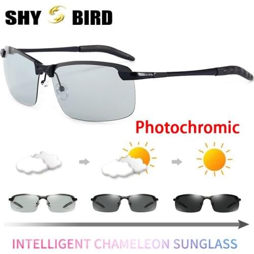 2020 Photochromic Sunglasses Chameleon HD Polarized Men Women Glasse All Day Change Color for Snow Light Top Quality Shades