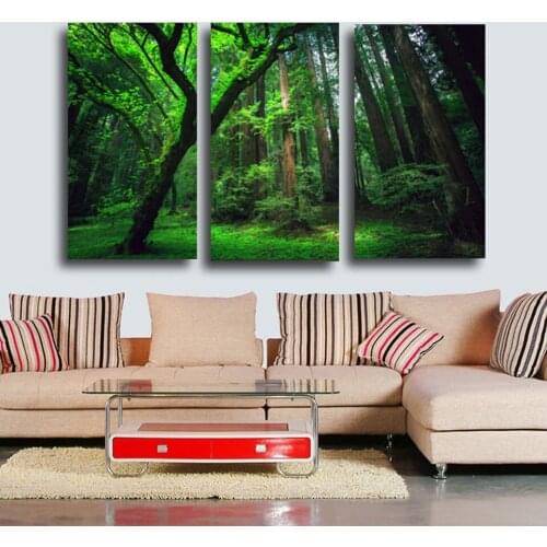 HD Printed Forest green tree Painting on canvas room decoration print poster picture canvas Free shipping/CU-017