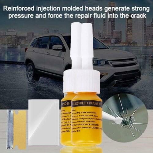 DIY Window Repair Tools Car Windshield Repair Tool Windscreen Glass Scratch Crack Restore Window Screen resin blade strips