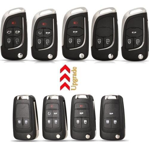 Jingyuqin For Opel Insignia Astra H Vectra Mokka For Buick GL8 2/3/4/5 Buttons Modified Flip Remote Car Key Shell